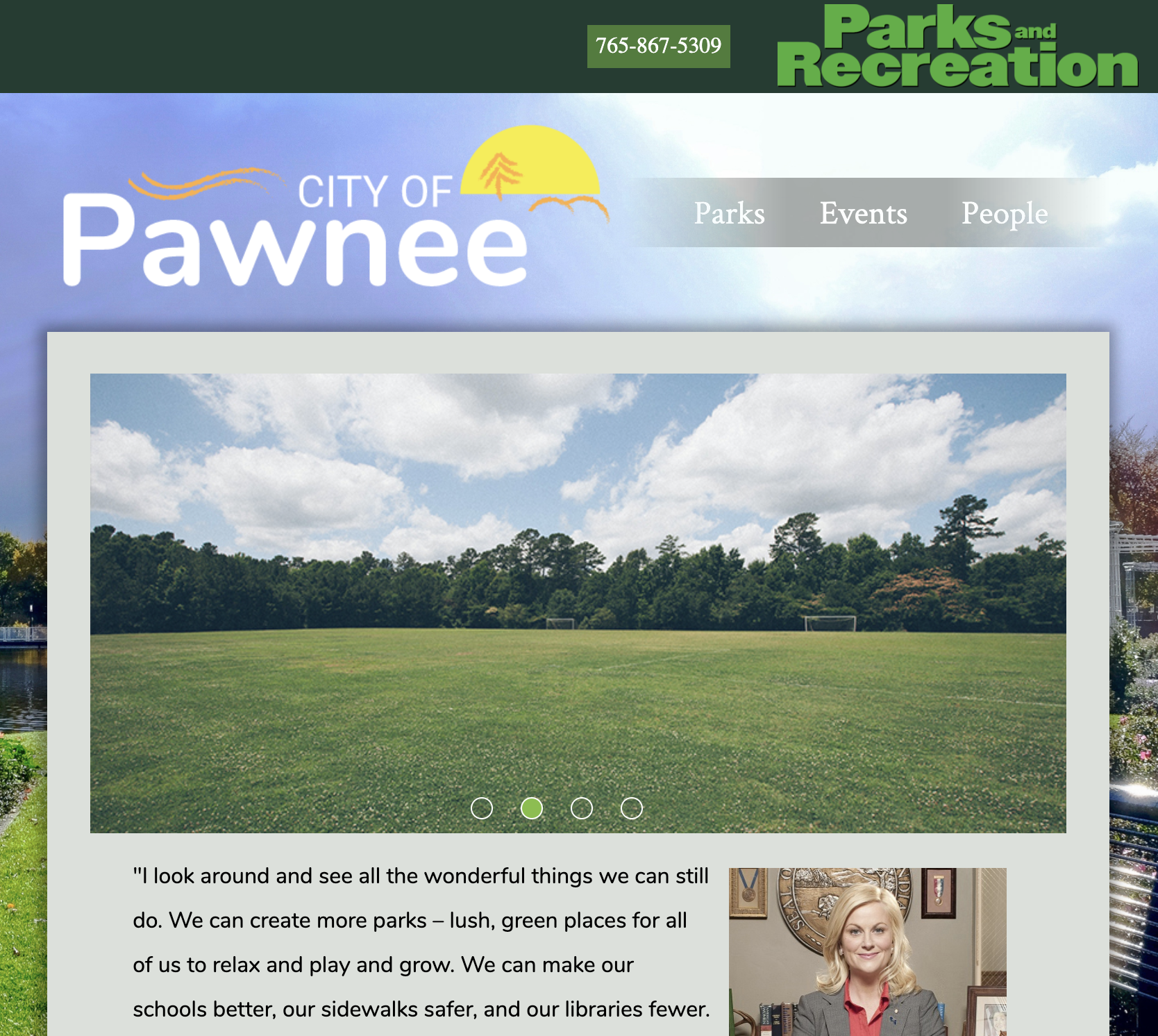 Pawnee Parks Website