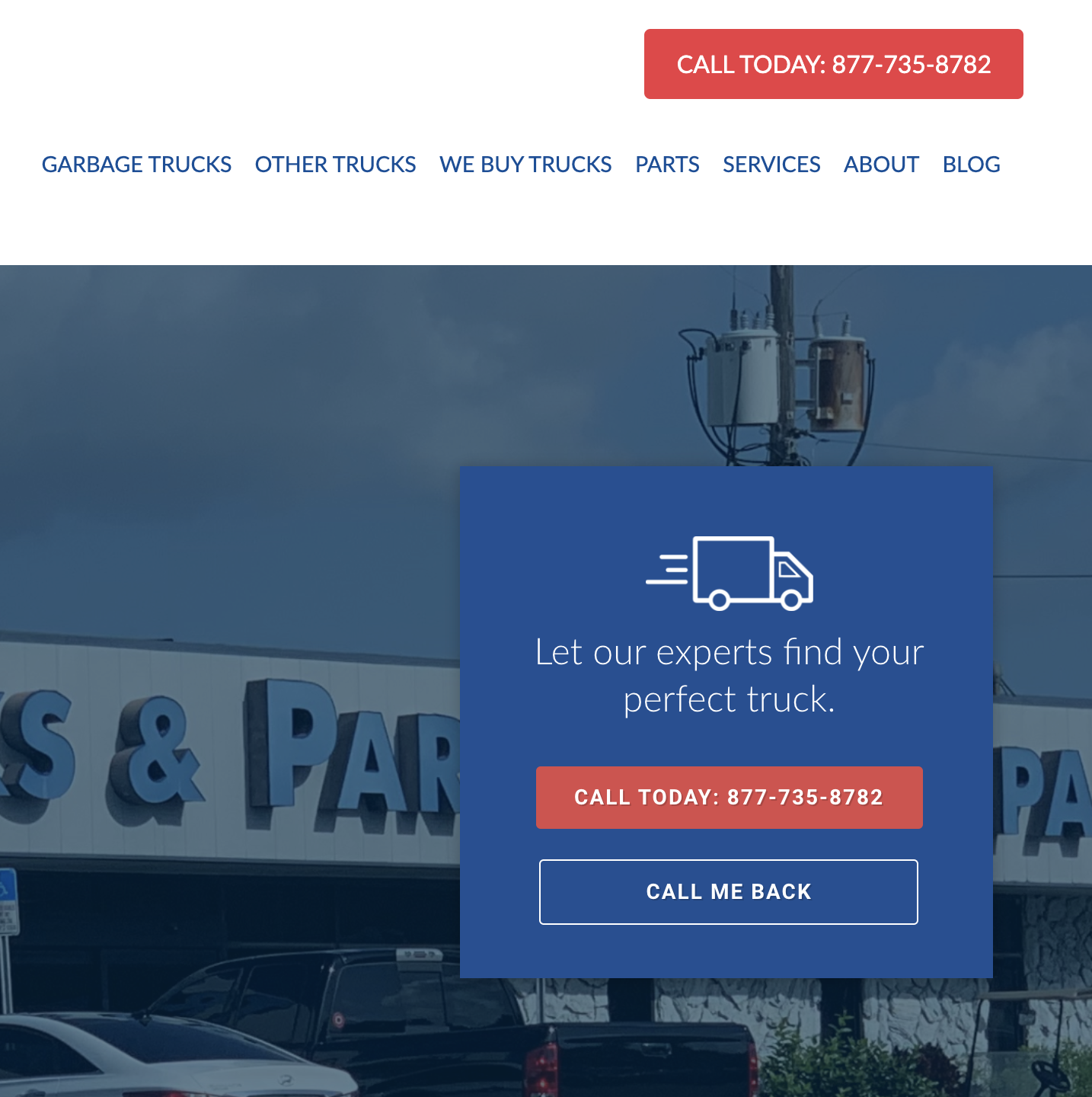Trucks and Parts Website